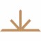 Ekena Millwork Saratoga Timber Gable Bracket, Western Red Cedar, 60"W x 32"H x 3 1/2"D x 3 1/2"F, 13/12 Pitch GBW060X32X0404SAR00SWR - alternate 1